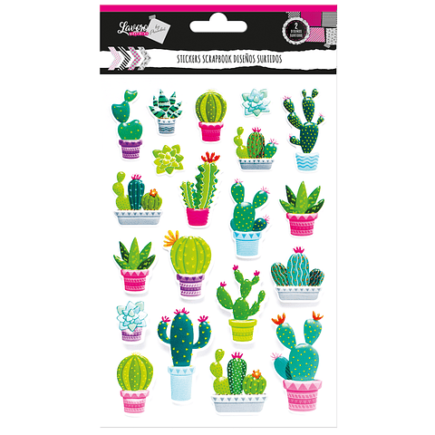 Stickers Scrapbook Cactus Lavoro