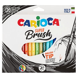 Brush Pen 20 Colores Carioca