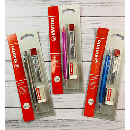 Portaminas 0.5mm + Minas + Goma Stabilo