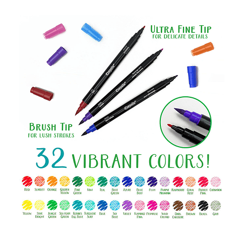 Brush Pen Dual 16 colores Crayola