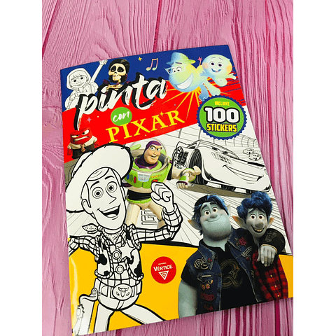 Libro de Actividades 100 Stickers Disney Pixar