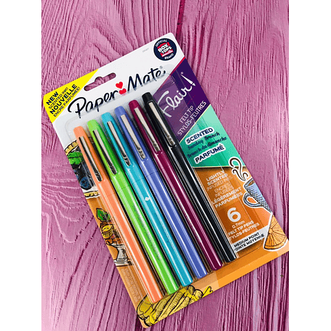 Set Flair Perfume  6 Colores Papermate 