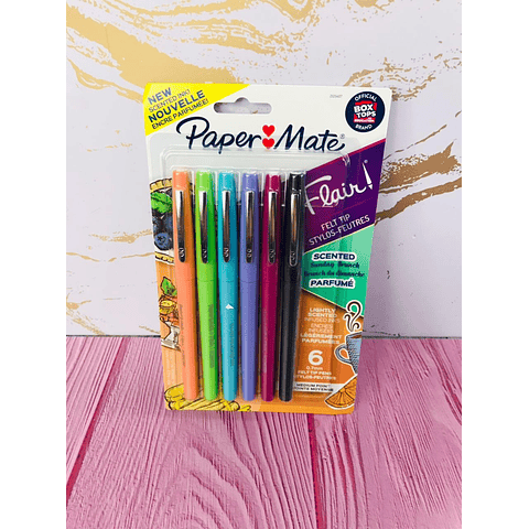 Set Flair Perfume  6 Colores Papermate 