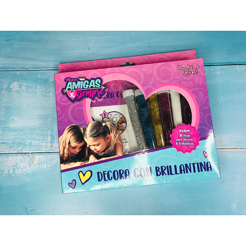 Set Cuadros Brillantes Mejores Amigas 