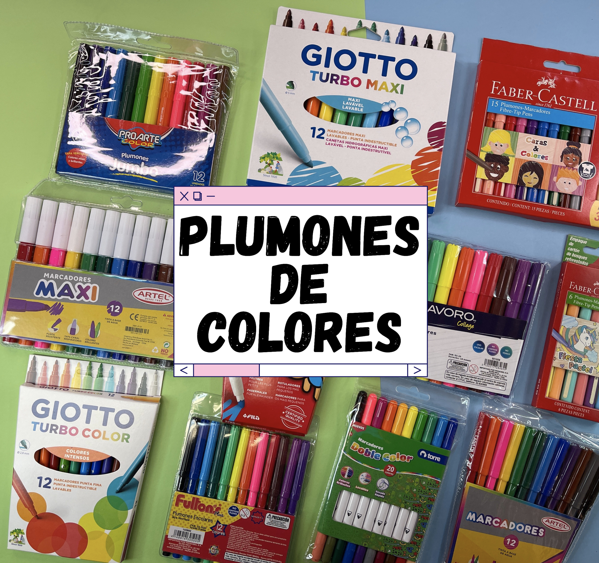 Plumones de Colores