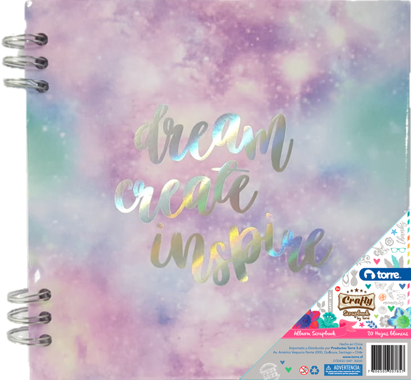 Scrapbook Hojas Blancas Torre