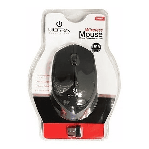 Mouse Optico inalambrico Ultra Azul