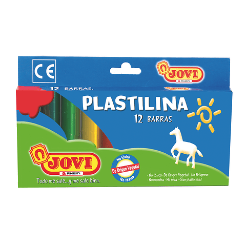 Plasticina 12 colores Jovi