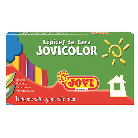 Lápices de Cera 12 colores Jovi