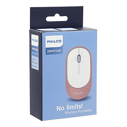 Mouse Inalambrico Rosado Philco Pro