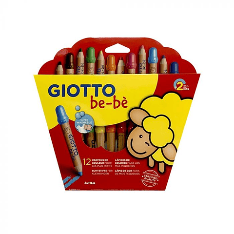 Lápices 12 colores Giotto Bebé