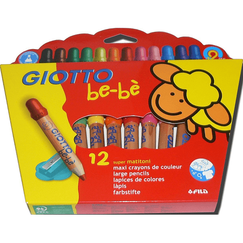 Lápices 12 colores Giotto Bebé