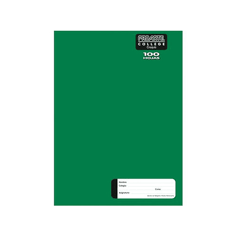 Cuaderno College Croquis Proarte