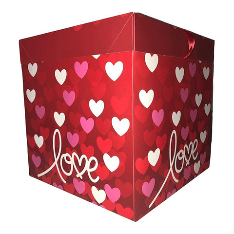 Caja de Regalo Plegable 22x22cm Love