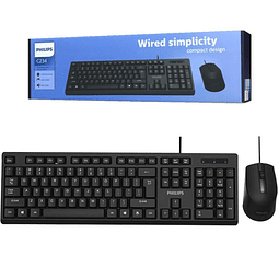 Kit Teclado y Mouse Alambrico SPT6234 Philips