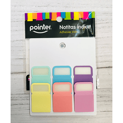 Banderita Plástica Colores Pastel Pointer