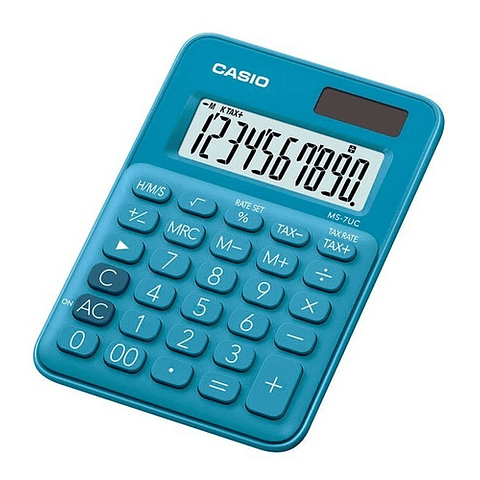 Calculadora Azul 10 Digitos Casio