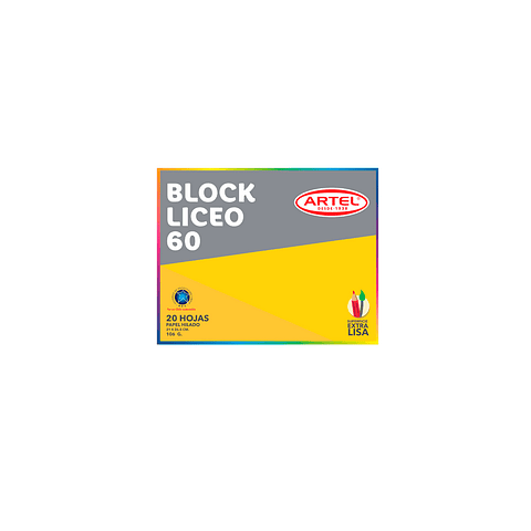 Block Dibujo Liceo 20 Hojas Artel