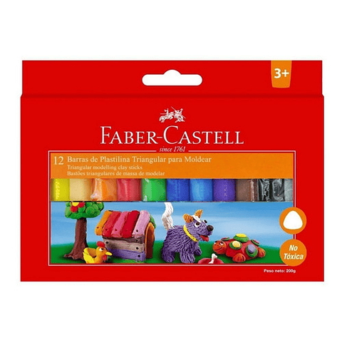 Plasticina 12 Colores Faber Castell