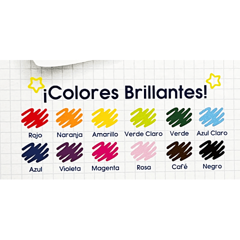 Plumones Wonder 12 Colores Crayola
