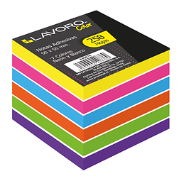 Cubo 50x50mm 7 Colores Neon Lavoro.