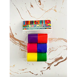 Set 6 Festones Colores Surtidos Big Party