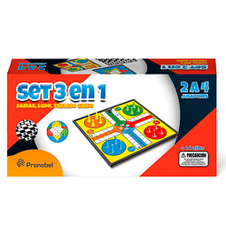 Set Juegos Magneticos 3 en 1 Pronobel