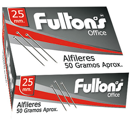 Alfiler 25mm 50 Gramos Fultons