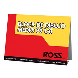 Block Dibujo Medio  N99 1/8 Ross