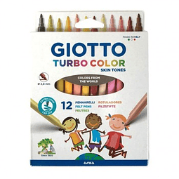 Plumon Scripto 12 Colores Skins Tones Giotto