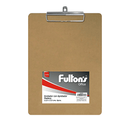 Anotador con Apretador Madera Carta Fultons