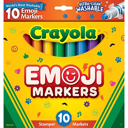 Plumones 10 Colores con Timbre Crayola