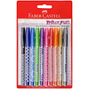 Lápices Pasta 10 Colores Trilux Fun Faber Castell