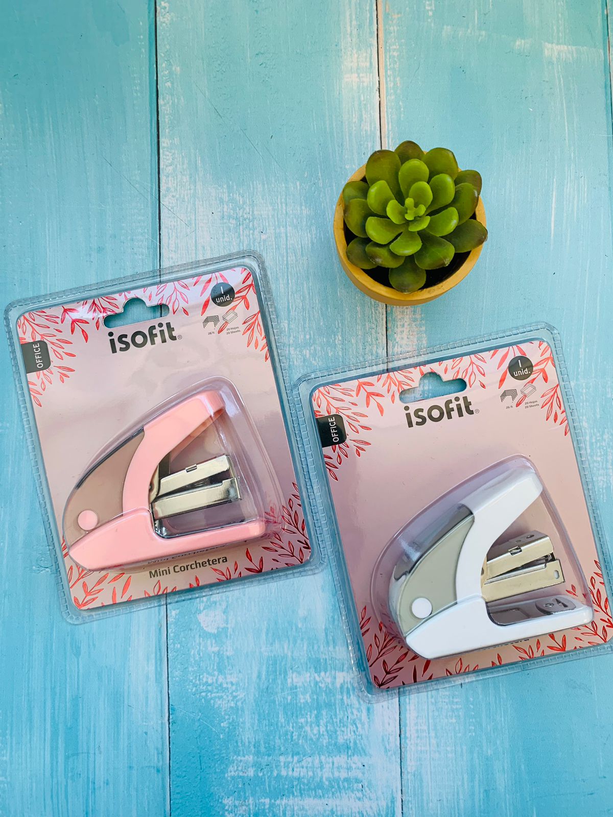 Corchetera Mini con Compartimiento Colores Isofit