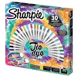 Set de Plumones Finos 30 Colores Tie Day Sharpie