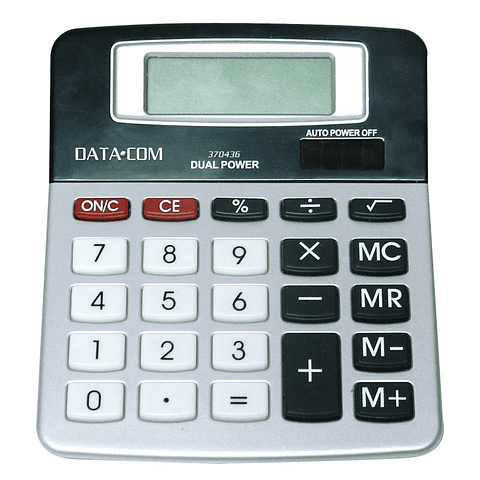 Calculadora 10 Digitos Gris Datacom.