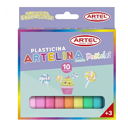 Plasticina 10 Colores Pastel Artel