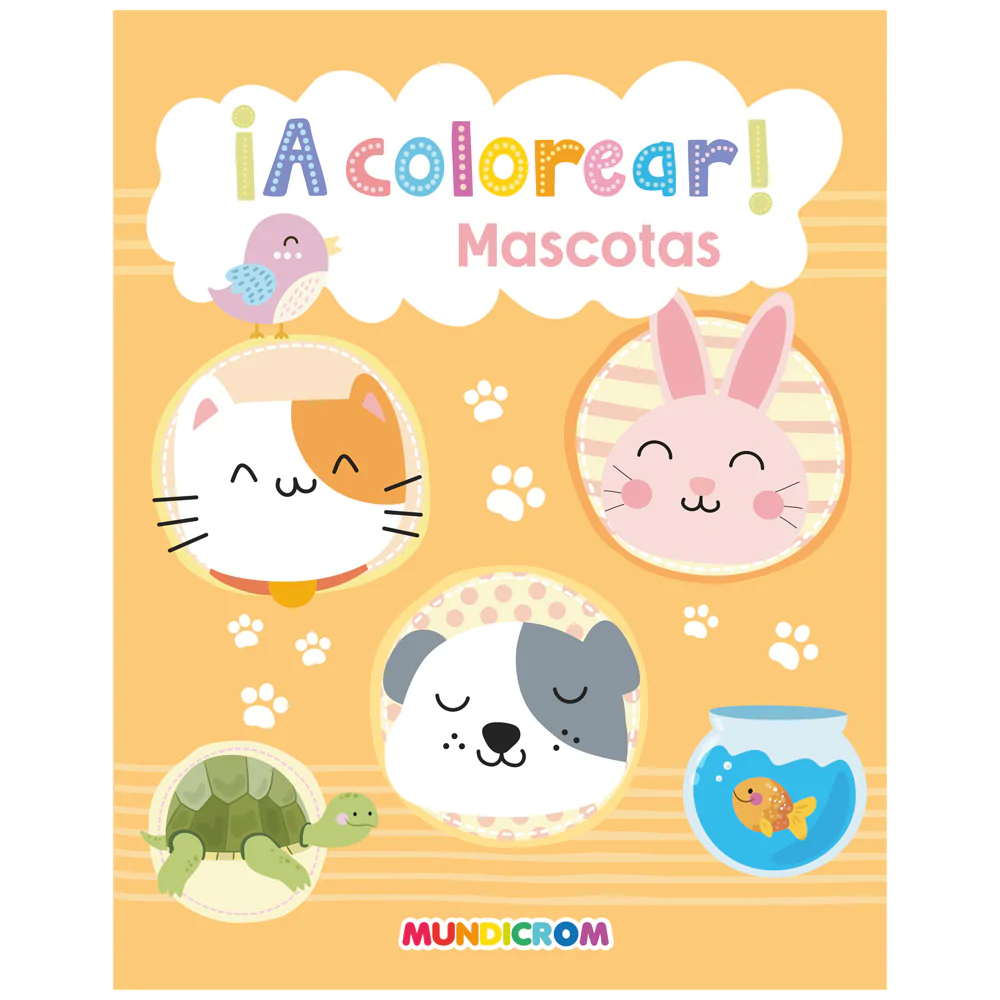 Libro A Colorear Mascotas Mundicrom