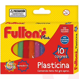 Plasticina 10 Colores  Fultons 