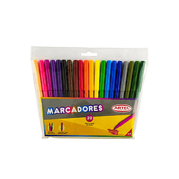 Plumones Scripto 20 Colores Artel