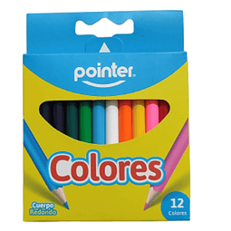 Lapiz 12 Colores Cortos Pointer 