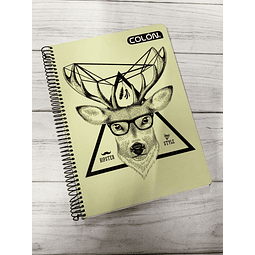 Cuaderno Triple Diseño Hombre 7mm 150 Hjs Colón