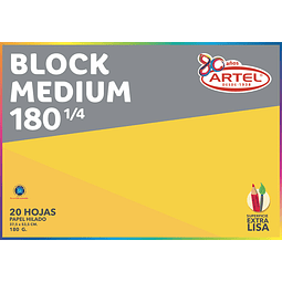 Block Dibujo  1/4 180 GR Artel