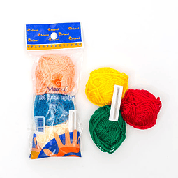 Set 3 Ovillos Y 2 Agujas Marzú