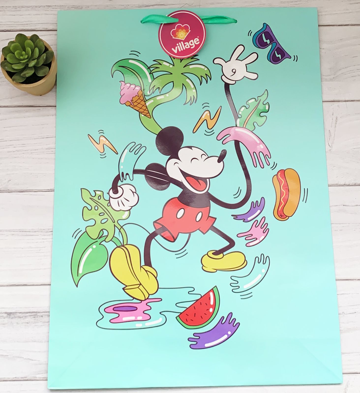 Bolsa De Regalo Grande Mickey Village.