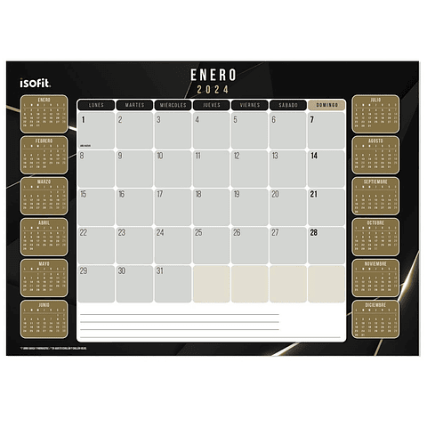 Calendario de Escritorio Isofit