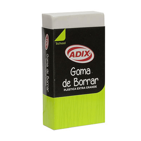 Goma De  Borrar  Plastica  Extra  Grande  Adix. 