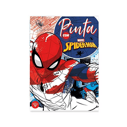 Libro Para Pintar 8 Hjs Spider Man 