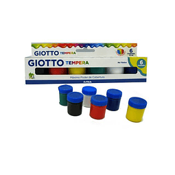 Tempera 6 Colores 15 Ml Giotto