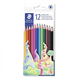 Lápiz 12 Colores Hexagonal Staedtler 